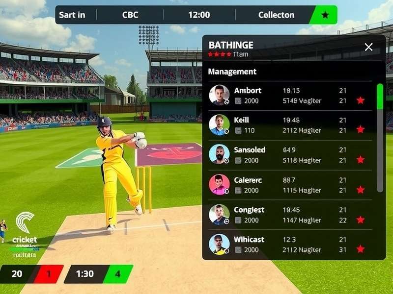 Cricket Gladiator multiplayer match screenshot